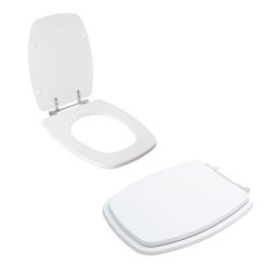 Tampa Vaso Sanitário Madeira Laqueada Stylus Branco para Bacia Celite - 2