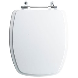 Tampa Vaso Sanitário Madeira Laqueada Stylus Branco para Bacia Celite - 1