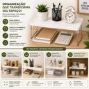 Ver imagem 7 de Organizador Empilhavel Cozinha Prateleira Ajustavel Pia Banheiro Sapateira Estante Branca Multifunci