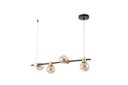 Ver imagem 1 de Pendente Preto e Dourado Globos Âmbar 80m 4g9 14596-pl
