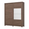 Guarda-roupa Verg 02 Pts. Deslizantes C/ Espelho Castanho - Henn - 2