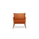 Ver imagem 2 de Poltrona Safira Veludo Terracota Decorativa Sala Confort