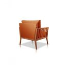 Ver imagem 3 de Poltrona Safira Veludo Terracota Decorativa Sala Confort