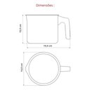 Ver imagem 7 de Leiteira Fervedor Caneco Antiaderente Ceramica Cooktop Fogão Indução Vermelho Volcano Euro Colorston