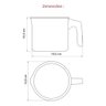 Leiteira Fervedor Caneco Antiaderente Ceramica Cooktop Fogão Indução Vermelho Volcano Euro Colorston - 7