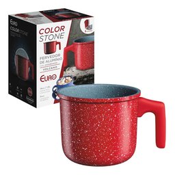 Leiteira Fervedor Caneco Antiaderente Ceramica Cooktop Fogão Indução Vermelho Volcano Euro Colorston - 6