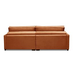 Sofá Cama Retrátil e Reclinável 2,10m com Molas Karen Veludo Terracota Adonai Estofados - 7