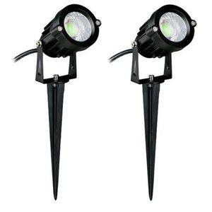 Kit 2x Espeto de Jardim 7w 3000k Branco Quente Bivolt À Prova D'água