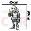 Ver imagem 2 de Adesivo de Parede Halloween Monstro Máscara Assustador