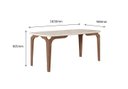 Ver imagem 2 de MESA ROMÊNIA 1,83 X 0,90 - Amêndoa