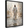 Quadros para Decoração Arte Exclusiva Ia Jesus Abrindo o Mar - 1