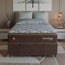Ver mais imagens de Cama Box Baú Viúva + Colchão Comfort Class Pillow Top Marrom/suede Marrom