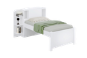 Ver imagem 1 de Cama Solteiro com Cabeceira Baú - Milênio Plus-Branco - Móveis D'Doro
