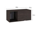 Ver imagem 6 de Armário Aéreo com Nicho e Porta Basculante 35x80x35cm Wlnp80 Terracota - Branco