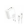 Carregador de Parede Oraimo 65w Usb-a/2 Usb-c - Kit Completo Branco - 3