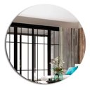 Ver imagem 4 de Espelho Redondo de Parede 40cm Vidro Lapidado Banheiro Quarto Sala