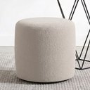 Ver imagem 4 de Puff Redondo 50cm Sala de Estar Living Coliseu W01 Bouclê Bege - Lyam Decor