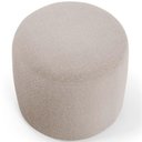 Ver imagem 2 de Puff Redondo 50cm Sala de Estar Living Coliseu W01 Bouclê Bege - Lyam Decor