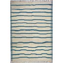 Ver imagem 1 de Tapete para Sala Kilim Stripe 126x176 70448 Listrado Azul