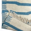 Ver imagem 2 de Tapete para Sala Kilim Stripe 126x176 70448 Listrado Azul
