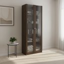 Ver imagem 1 de Armário para Escritório com 2 Portas de Vidro e 5 Prateleiras ME4115