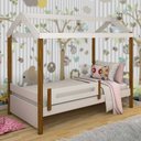 Ver imagem 1 de Cama Casa Eliz Branco/mel C/ Colchão