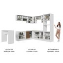 Ver imagem 6 de Armário de Cozinha Completa de Canto 504cm Branco/Rustic Glamy Madesa 01