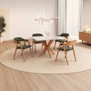 Ver imagem 3 de Kit 4 Cadeiras para Mesa de Jantar Gaia