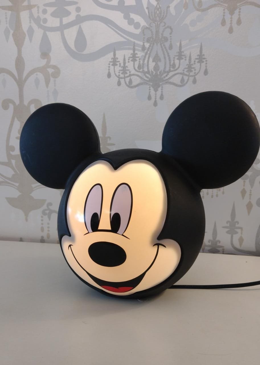 LUMINÁRIA ABAJUR MICKEY CARTOON DISNEY + LÂMPADA DE LED - 2