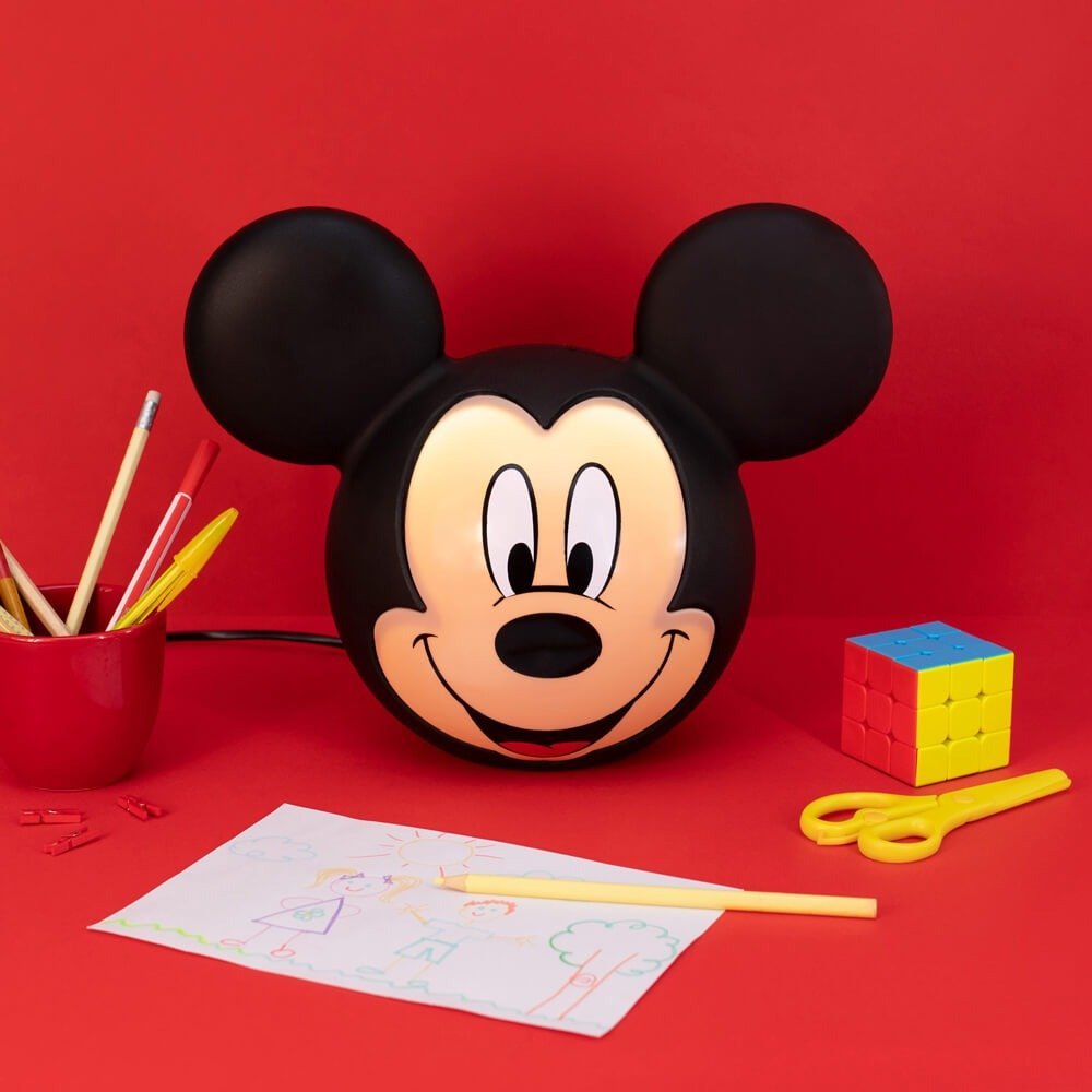 LUMINÁRIA ABAJUR MICKEY CARTOON DISNEY + LÂMPADA DE LED