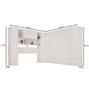 Ver imagem 4 de Guarda-roupa Casal Modulado Andorra 11 Portas 4 Gavetas Branco - Pnr Móveis