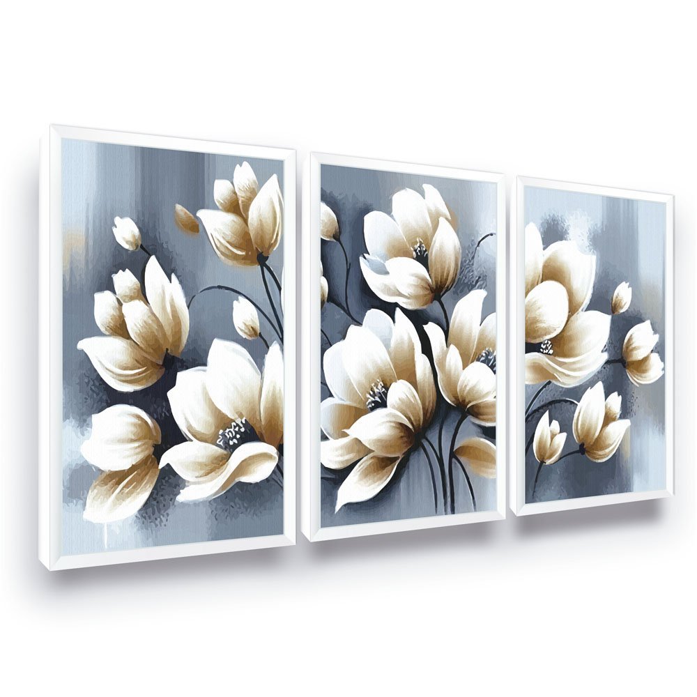 Quadro Decorativo Mosaico Flores Natureza Texturizada - 1