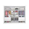Guarda Roupa Casal Espelhado Mdf 2 Portas - Verona-branco Acetinado - Made Marcs - 2