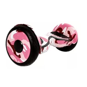 Hoverboard 10 Polegadas Rosa Camuflado Skate Elétrico