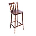 Ver imagem 1 de Banqueta de Madeira para Bar Alta - Imbuia