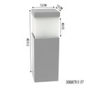 Ver imagem 2 de Poste Balizador Jardim Branco Alumínio E27 para Área Externa
