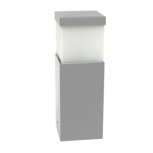 Poste Balizador Jardim Branco Alumínio E27 para Área Externa