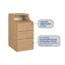 Ver imagem 4 de Mesa de Cabeceira 3 Gavetas Elegance Bege
