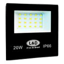 Ver imagem 1 de Holofote Refletor Led Slim 20w Bivolt Iluminação Luz Externa