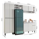 Ver imagem 5 de Cozinha Vanessa e Balcão de Pia Tatiane 120 Cm Branco Brilho - Ajl