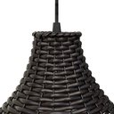 Ver imagem 3 de Kit 3 Pendente Junco Poptem Chapéu Gourmet tabaco luminária lustre 36cm sala