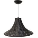 Ver imagem 1 de Kit 3 Pendente Junco Poptem Chapéu Gourmet tabaco luminária lustre 36cm sala