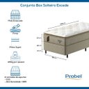 Ver imagem 3 de Conjunto Box Solteiro Mola Ensacada Probel Excede Premium Pillow Super