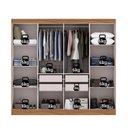Ver imagem 4 de Guarda-Roupa Casal em MDF 8 Portas e 4 Gavetas Slim