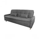 Ver imagem 3 de Sofá Cama Casal Reclinável Donna - Cinza Light