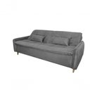 Ver imagem 1 de Sofá Cama Casal Reclinável Donna - Cinza Light