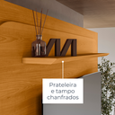 Ver imagem 5 de Home Theater Rack Nilo para Tv 75" com Rodízios - Cinamomo Madetec