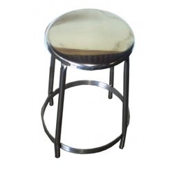 Banquinho em aço inox Therj BI com 50Cm de altura - 4