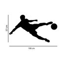 Ver imagem 3 de Kit Adesivos de Parede Bolas de Futebol e Jogador Chute Bola Quarto Menino Kanto Store Adesivo de Pa