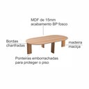 Ver imagem 5 de Mesa de Centro Orgânica Chanfrada Pé Madeira Complementos
